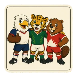 Figurinha FWC3 — Mascotes Oficiais (FWC — Coleção oficial Copa 2026) Copa 2026