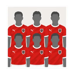 Figurinha AUT13 — Foto da Seleção (Áustria) Copa 2026