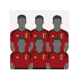 Figurinha BEL13 — Foto da Seleção (Bélgica) Copa 2026