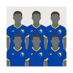 Figurinha BIH13 — Foto da Seleção (Bósnia-Herzegovina) Copa 2026
