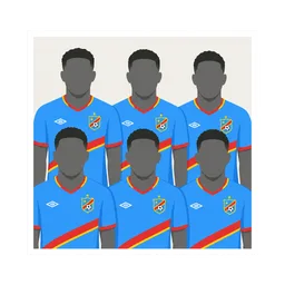 Figurinha COD13 — Foto da Seleção (República Democrática do Congo) Copa 2026