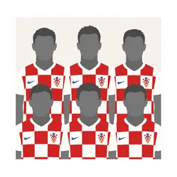Figurinha CRO13 — Foto da Seleção (Croácia) Copa 2026