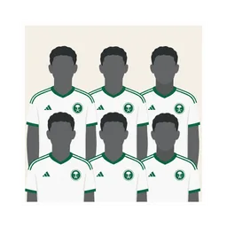 Figurinha KSA13 — Foto da Seleção (Arábia Saudita) Copa 2026