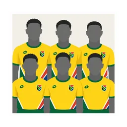 Figurinha RSA13 — Foto da Seleção (África do Sul) Copa 2026